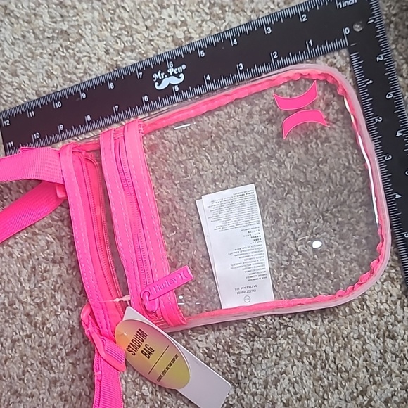 Hurley Festival/Stadium Bag with Neon Pink Strap - Picture 3 of 3